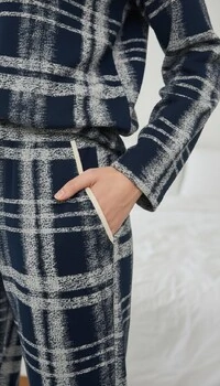 Pijama Manga Longa Xadrez Urbano