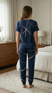 Pijama Meia Estação Contornos Fluidos