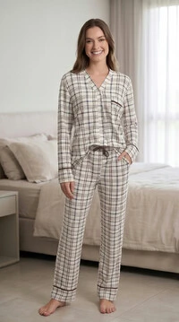 Pijama Americano Longo Calm Blue