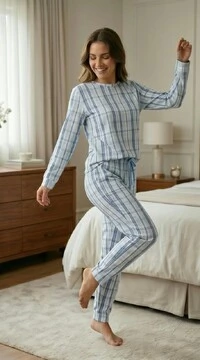 Pijama Manga Longa Jogging Blue Line