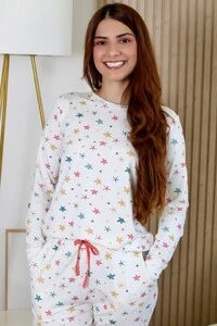 Pijama Manga Longa Calça Jogging Estrela do Mar