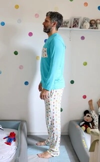 Pijama Manga Longa Masculino Mini Bots