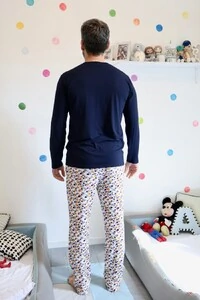 Pijama Manga Longa Masculino Turma do Espaço