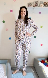 Pijama Jogging manga Longa Turma do Espaço