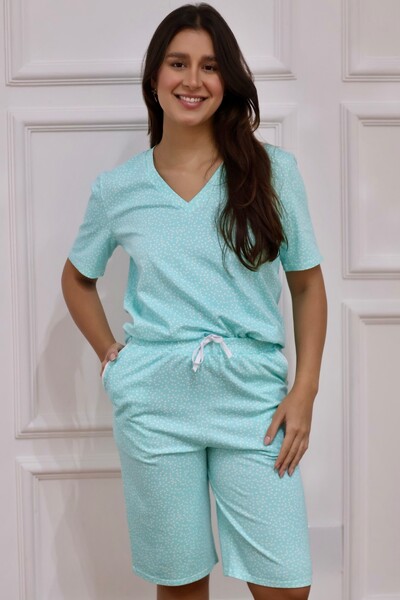 Foto Pijama Bermuda Aura Mint