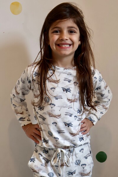 Foto Pijama Infantil Unissex Voando nas Nuvens
