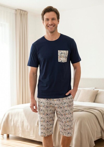 Foto Pijama Verão Masculino Voyage