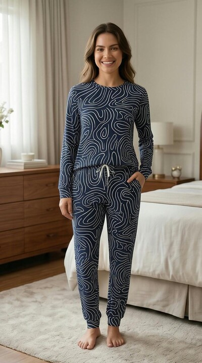 FotoPijama Manga Longa Jogging Maré