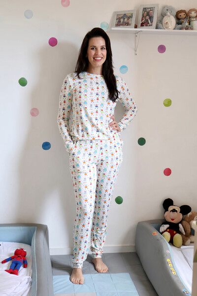 FotoPijama Jogging Manga Longa Mini Bots