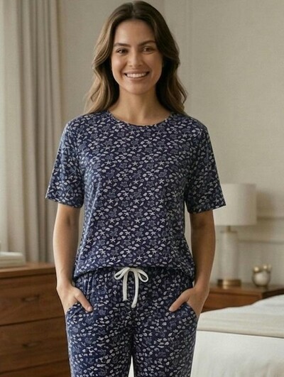 Foto Pijama Meia Estação Mar Sereno