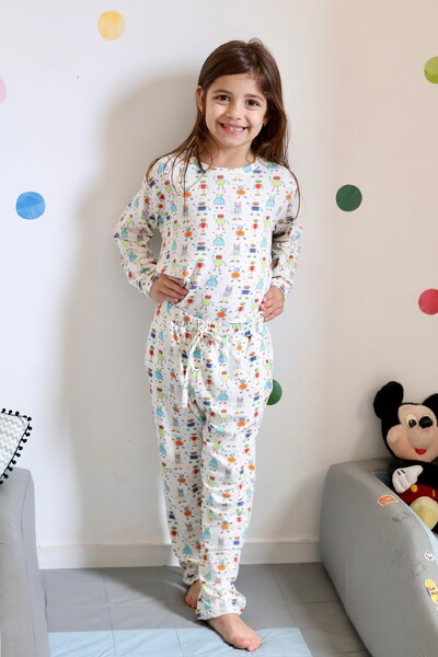 FotoPijama Infantil Unissex Mini Bots
