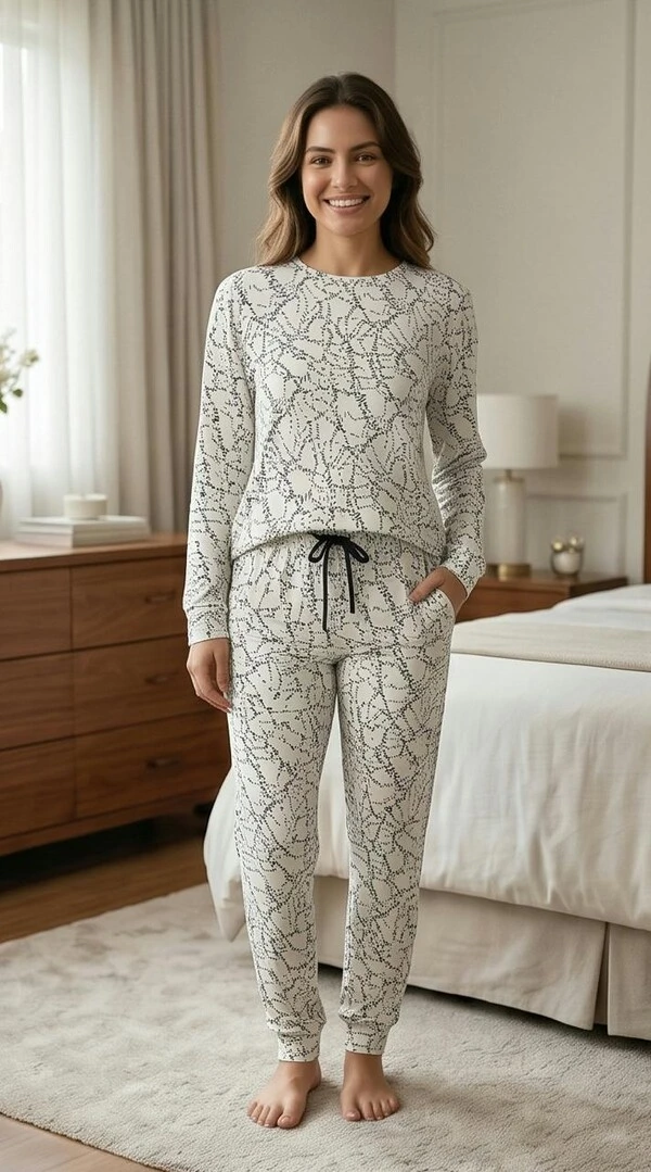Pijama Manga Longa Jogging Entre linhas