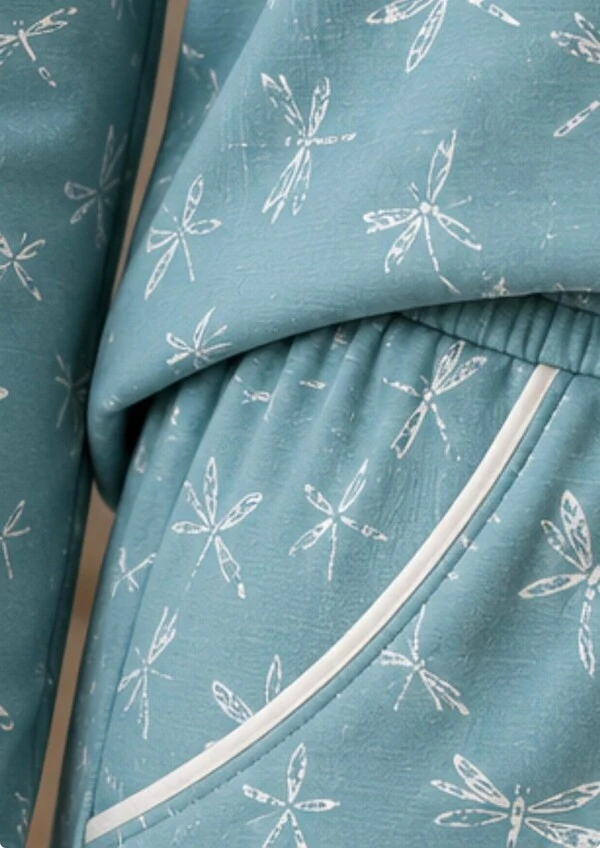 Pijama Manga Longa Jogging Libélulas