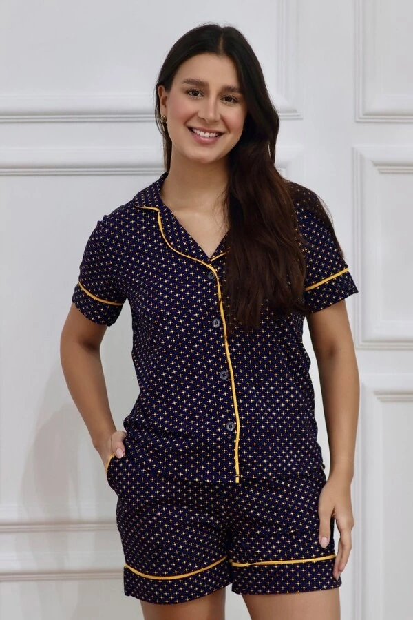 Pijama Americano curto Noite Brilhante