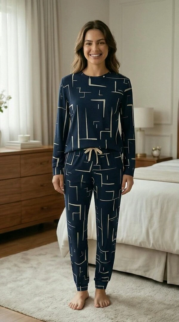 Pijama Manga Longa Labirinto