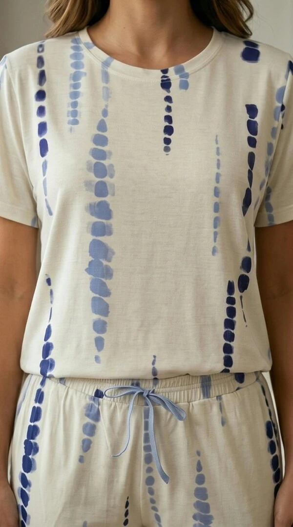 Pijama Meia Estação Urban White Blue