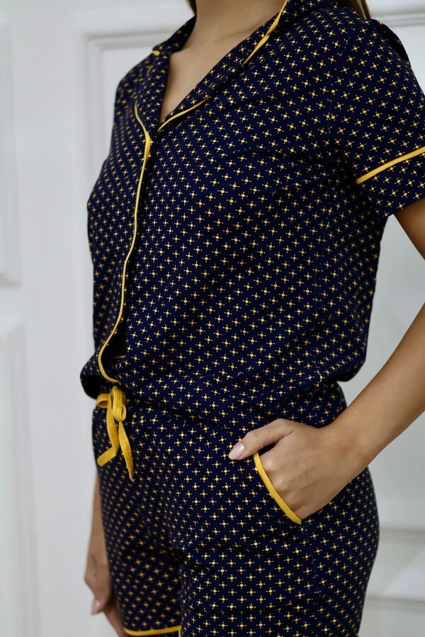 Pijama Americano curto Noite Brilhante