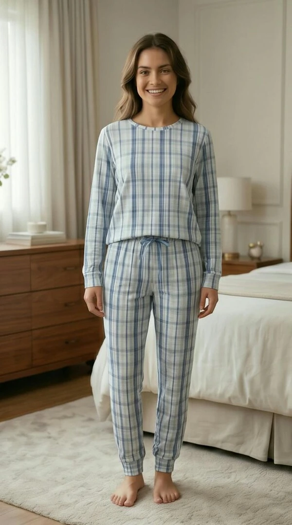 Pijama Manga Longa Jogging Blue Line