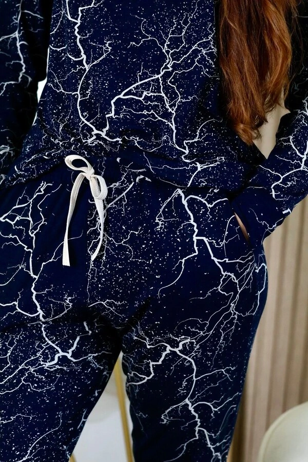 Pijama Manga Longa Calça Jogging Raio