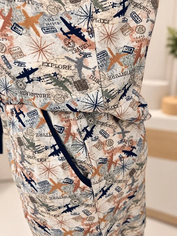 Pijama Curto T-Shirt Voyage