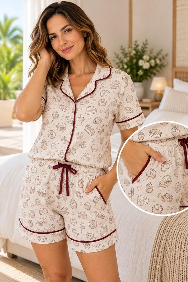 Pijama Americano Curto Dolce Sucreé
