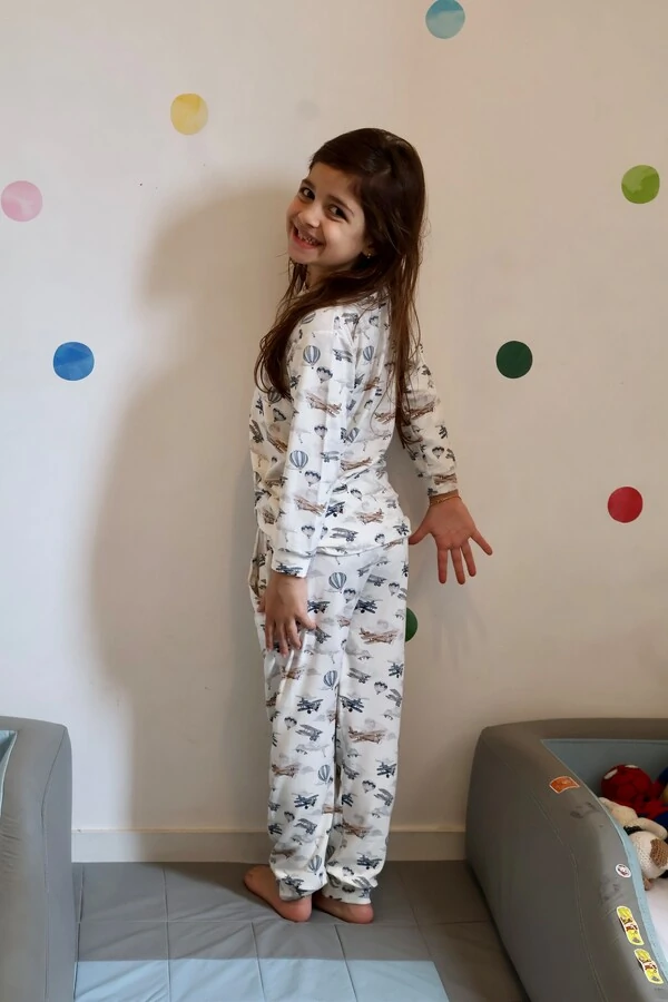 Pijama Infantil Unissex Voando nas Nuvens