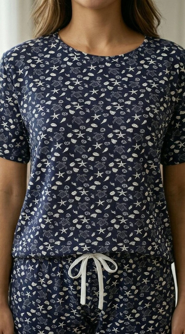 Pijama Meia Estação Mar Sereno