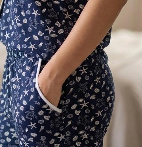 Pijama Meia Estação Mar Sereno