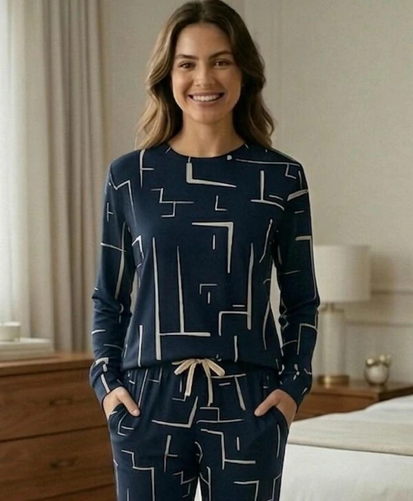 Pijama Manga Longa Labirinto