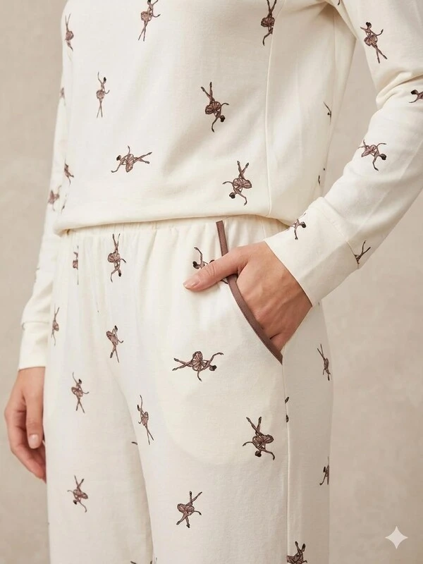 Pijama Manga Longa Jogging Bailarina Classic