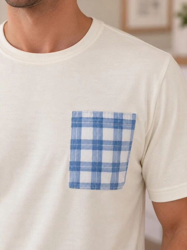 Pijama Verão Masculino Xadrez Santorini