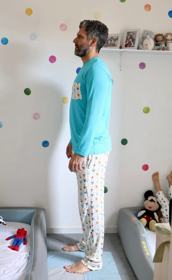 Pijama Manga Longa Masculino Mini Bots
