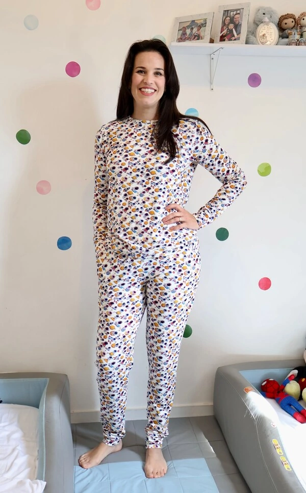 Pijama Jogging manga Longa Turma do Espaço