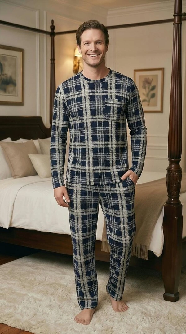 Pijama Manga Longa Xadrez Urbano