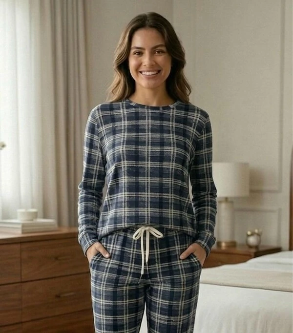 Pijama Manga Longa Xadrez Urbano